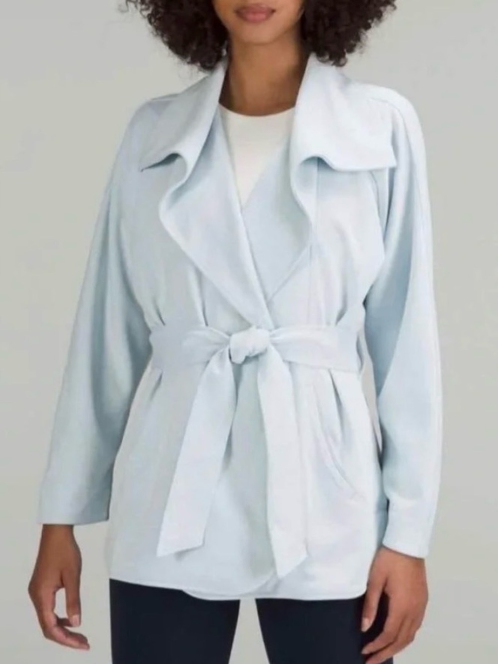 Lululemon Softstreme Belted Wrap – Powder Blue – Size M/L